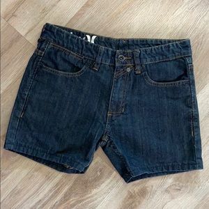 Hurley Dark Blue Denim Jean Shorts